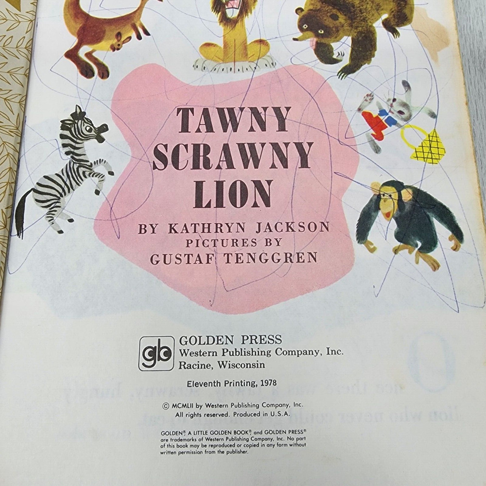 Lot Of 6 Little Golden Books Vintage: New Baby Word Book Circus In Town Animals - Picture 11 of 13
